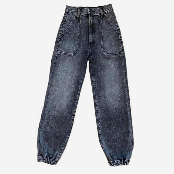 Mother The Wrapper Patch Springy Ankle Jeans in Train Wreck Size 23 - Picture 16 of 16